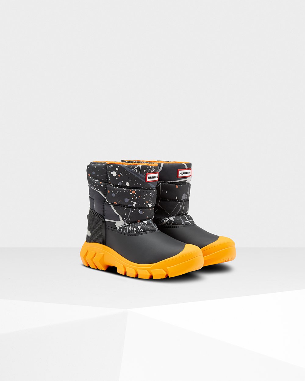 Snow Boots Barn - Hunter Original Stora Insulated - Grå Svarta - 942810-AOU